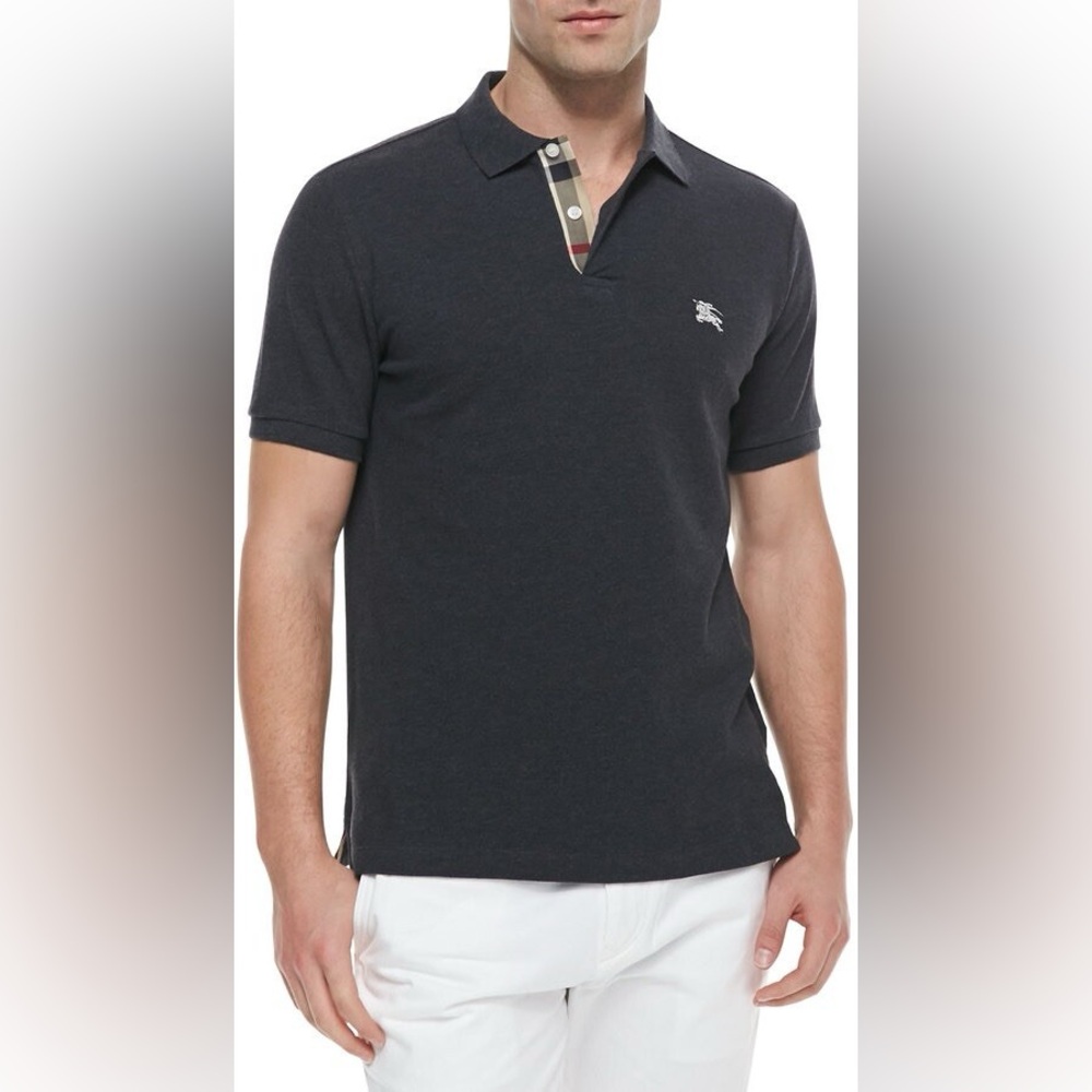 Burberry London Men’s Navy Short Sleeve Polo